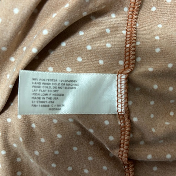 French Grey Rust and White Polka Dot Skirt - Picture 5 of 5